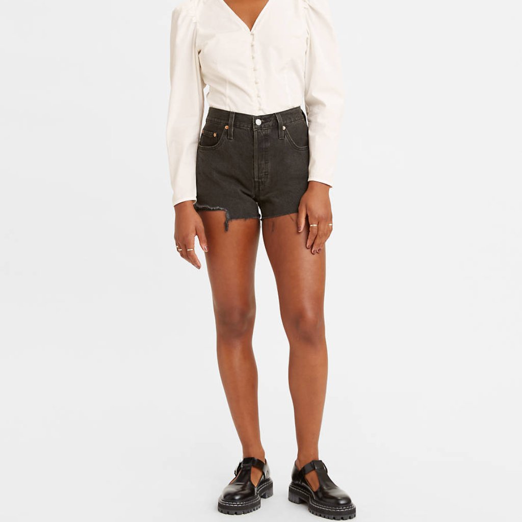 Lev's 501 High Rise Cropped Shorts 27